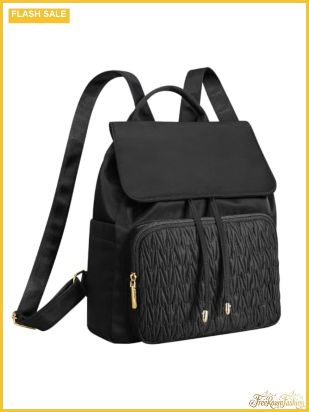 Mini Backpack Purse Women Quilted Waterproof Polyester Anti-theft Travel Daypack